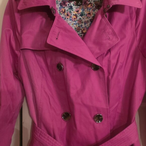 London Fog Orchid Trench Coat - Picture 14 of 16